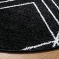 thumbnail image 3 of SAFAVIEH Adirondack Caitriona Geometric Squares Area Rug, Black/Ivory, 4' x 4' Round, 3 of 10