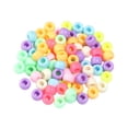 thumbnail image 3 of KLKCMS 200 Pieces Beads Multicolored Beads Decorative Handcraft DIY Craft Loose Spacer Beads for Jewelry Making Beading Keyring Light Color, 3 of 9