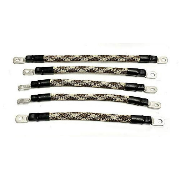 AC/DC Wire and Supply 2 Gauge Golf Cart Braided Battery Cable Set, (Rattlesnake) E-Z-GO 1994 & UP MED/TXT 36V U.S.A Made