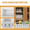 thumbnail image 3 of SOPOTUTU Simple and Practical Railing Planter Box White PP 1Set, 3 of 7