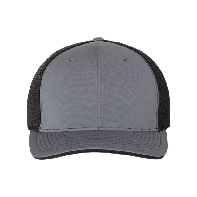 Richardson Pulse Sportmesh with R-Flex Cap, S-M, Charcoal-Black Split