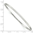 thumbnail image 2 of 925 Sterling Silver Hollow Slip on Polished Bangle Bracelet 2mm Wide Cuff Bracelet for Women, 2 of 2