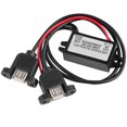 thumbnail image 2 of Módulo convertidor DC DC para coche 12V a 5V 3A 15W Adaptador de corriente automático de salida USB doble Eigraketly DZ2380-00B, 2 of 2
