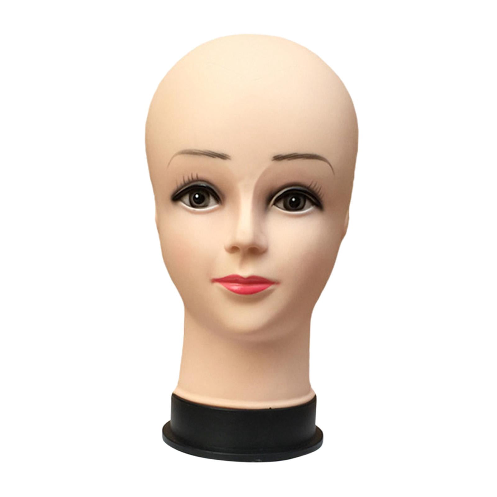 Gazechimp Female Bald Mannequin Head Foam Display Head for Headset Foam Making Display