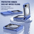 thumbnail image 4 of for Samsung Galaxy Z Flip 5 5G with S Pen Holder & S Pen, Full Body Cover Ultra-Thin Frosted Hard PC Shockproof Drop Protective Phone Case Cover for Samsung Galaxy Z Flip 5 2023, Blue, 4 of 8
