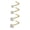 7-shaped [gold], variant on 14K 5Carat Lshaped S-Shaped Nose Ring Gold-Plated Set With Sapphires for Piercing and Ear Decoration 0.8*7*2mm