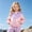Pink, variant on Liyamei Kids Lightweight Hooded Patchwork Jacket with Zipper for Fall Windproof Wear Size 18-24 Months