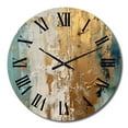 thumbnail image 2 of Designart "Daydreams with a Touch of Gold VII" Minimalism Oversized Wall Clock, 2 of 5