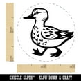 thumbnail image 2 of Cute Duck Walking Self-Inking Rubber Stamp Ink Stamper - Brown Ink - Mini 1/2 Inch, 2 of 7