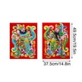 thumbnail image 2 of Fiudx Pares de Puertas Del Año de La Serpiente 2025, Decoración Festiva de Año Nuevo, Símbolos Auspiciosos de Riqueza y Suerte, Fácil Aplicación, Decoración Del Hogar para El Festival de Primavera, D, 2 of 5