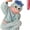Blue, variant on Guvpev Funny Big Mouth Monster Onesie with Comb, Silly Puppet Mascot Costume, Ultra Soft Coral Fleece Cosplay Pajamas, Oversized Cozy Plush Hooded Loungewear