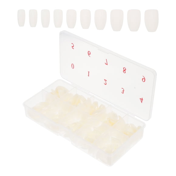 HORIALENCE 500pcs Pre Designed Nail Tips Plastic DIY Nail Art for Night Club