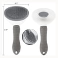 thumbnail image 3 of PETS-LAMB Self-Cleaning  and   Brush, Suitable for Long or Short Hair, Loose Hair Removal Brush, Easy to Remove, Pet Massage Tool. (GREY), 3 of 6