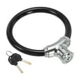 thumbnail image 1 of Unique Bargains 55 Inch Portable Bicycle Lock, Steel Anti Theft Cable Security Bicycle Lock with 2 Keys, Black, 1 of 5