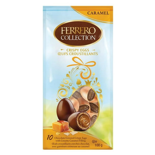 Œufs Ferrero Collection®, œufs en chocolat, garniture crémeuse au caramel 10 chocolats, 100 g