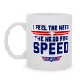 thumbnail image 2 of Taza de café Silver Buffalo Top Gun The Need For Speed 600 ml, 2 of 8