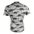 thumbnail image 4 of joogoo Art Dinosaur Silhouettes Pattern Men's Cycling Jerseys Mountain Bike Short Sleeve Tops S, 4 of 7