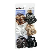 Scunci Effortless Beauty Claw Clips  6 pieces