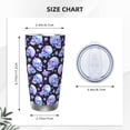 thumbnail image 4 of Salouo blue Skull flower Print 20oz Tumbler with Lid,Stainless Steel Vacuum Insulated Tumbler Durable Insulated Coffee Mug Thermal Cup with Splash Proof Sliding Lid-Straw Two-piece Set, 4 of 8