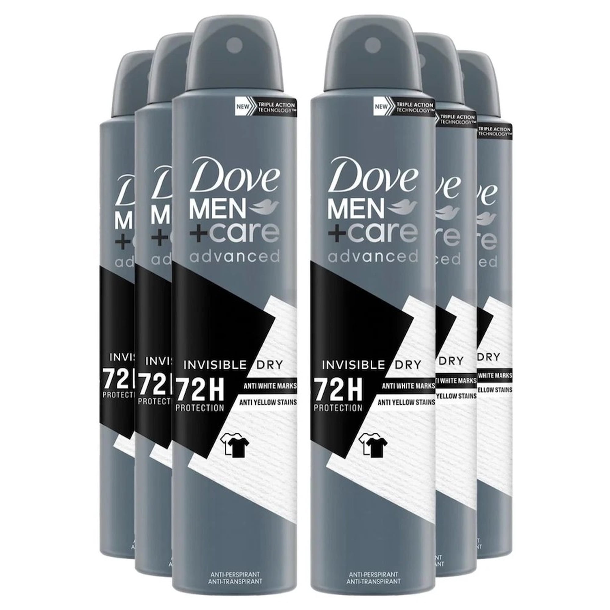 Dove MEN + Care Invisible dry 72H protection { 6 Bottles } 150 ml