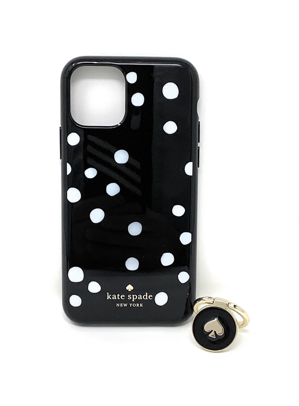 Kate Spade New York Ring Stand Polka Dots Resin iPhone 11 Pro Max Case