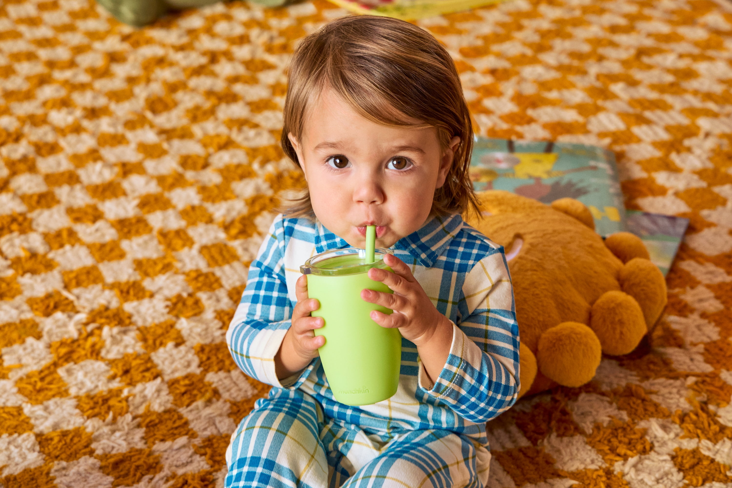 Munchkin® Simple Clean™ Toddler Straw Tumbler Sippy Cup, 10 oz, Green, Unisex