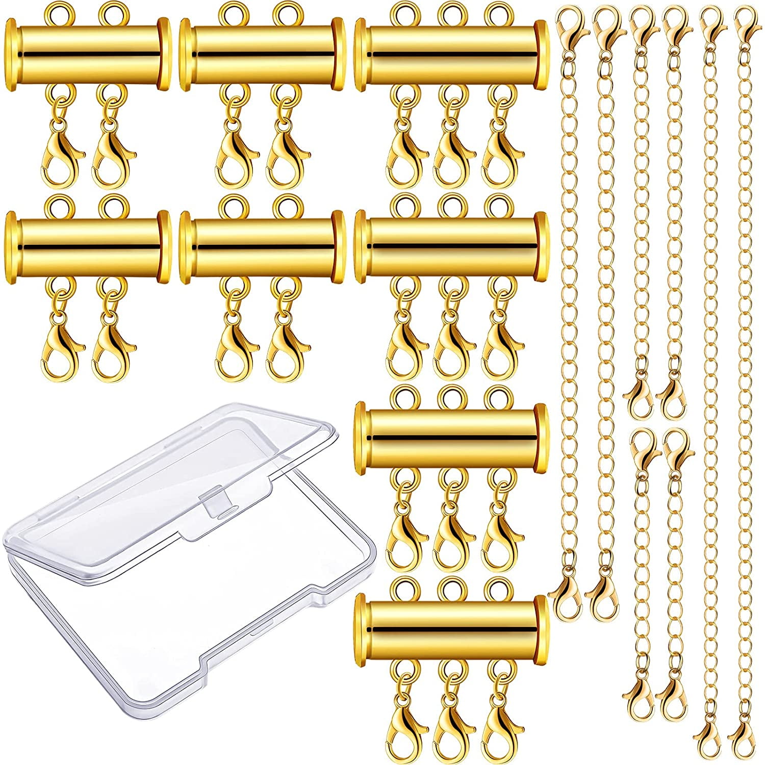  NOLITOY 8 Pcs Necklace Separator Bracelet Layering Clasps  Jewelry Layering Connector Jewelry Layered Clasp Necklace Connectors  Necklace Clasps and Closures Sunflower Multi-Strand Copper