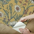 thumbnail image 4 of InHome Spring Meadow Yellow Peel and Stick Wallpaper, 4 of 4
