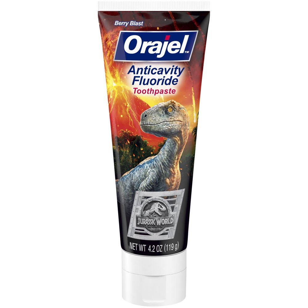 Orajel Jurassic World Anticavity Fluoride Toothpaste Berry Blast