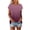 Pink, variant on ZQUUVOU Women's Casual Short Sleeve Tops Round Neck Solid Color Blouse Blue