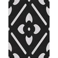 thumbnail image 1 of Ahgly Company Indoor Rectangle Patterned Black Novelty Area Rugs, 7' x 9', 1 of 6