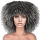 thumbnail image 5 of Peluca de mujer de pelo corto y rizado, africana, pequeña, rizada, europea y americana, peluca de cabeza explosiva, pelucas de malla rosa, tocado de fibra química, 5 of 6