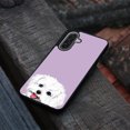 thumbnail image 4 of WIRESTER Shockproof Soft Rubber Cover Case for Samsung Galaxy A17 5G 6.7" 2025, Animal Maltese Dog On Pastel Lilac Background, 4 of 5