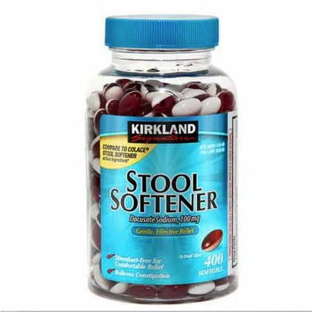 KS Stool Softener 100 mg - 400 Softgels (Pack of 2)