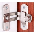 thumbnail image 1 of Pestillo de seguridad para puerta de privacidad, cerradura de puerta de granero con giro de 90 grados para varios tipos de habitaciones, cerradura giratoria de instalación ajustable de acero, 1 of 4