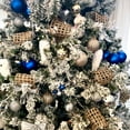 thumbnail image 4 of Northlight 32ct Shatterproof Matte Christmas Ball Ornament Set 3.25" - Blue, 4 of 5