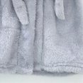 thumbnail image 5 of Boys Girls Soft Coral Fleece Bathrobe,Warm Hooded Sleep Robe with Waist Belt,Cute Cartoon Design,for 18 24 Months 3T 4T 5T 6T Toddlers,Multi-Use Lounge Wear Kids Pajamas,Grey,Size 7-9T, 5 of 6