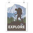 thumbnail image 2 of Rocky Mountain National Park, Colorado, Go Explore, Backpacker (9x12 Wall Art Print, Home Decor), 2 of 3