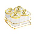 thumbnail image 4 of Esquirla Nuts Candies Container Nordic Dried Fruit Dish Easily to Refill Food Storage Jar Nut and Candy Serving Tray for Kitchen Wedding 4 bowl transparent, 4 of 8