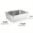 thumbnail image 1 of Stainless Steel Cat Litter Box  Large Metal Litter Box With Handle, 1 of 6