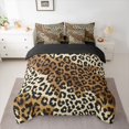 thumbnail image 2 of Homewish Chic Leopard Print 7-Piece Twin Bedding Sets,Rustic Western Farmhouse Bedding Comforter Set,Brown Black Sheet Sets For Girl Kids,Breathable Home Decor Reversible, 2 of 8