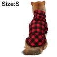 thumbnail image 2 of Dog Hoodie Dog Sweaters with Hat, Classic Plaid Dog Warm Jacket Pet Clothes Sweaters Windproof Puppy - s, 2 of 5