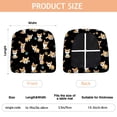 thumbnail image 3 of Cute Cartoon Corgi Seat Covers for Dining Room Chairs Set Of 4,Stretch Printed Washable Chair Seat Cover with Elastic Ties and Button,Removable Waterproof Couch Cushion Covers, 3 of 6
