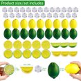 thumbnail image 3 of Coofit Simulation Lemon Plastic Mini 34PCS Lifelike Faux Lemon with 25PCS Faux Ice Cube, 3 of 10