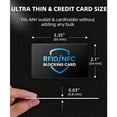 thumbnail image 5 of Xils RFID Blocking Card 4 Pack, Bank Debit Credit Card Protector, Anti-Theft Contactless NFC Blocker, Entire Wallet Protection, 5 of 7