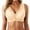 Beige, variant on Elara Women’s Wireless Seamless Front Closure Push Up Bra Racerback Anti-Sagging Brick Pink XXL