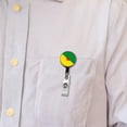 thumbnail image 4 of French Guiana Country Flag Retractable Reel ID Badge Key Card Name Tag Holder with Clip, 4 of 6