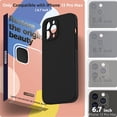 thumbnail image 2 of IBAOLEA Silicone Case Compatible with iPhone 13 Pro Max Case (6.7 inch 2021), with Camera Protection, Liquid Silicone Phone Case with Microfiber Lining (Black), 2 of 7