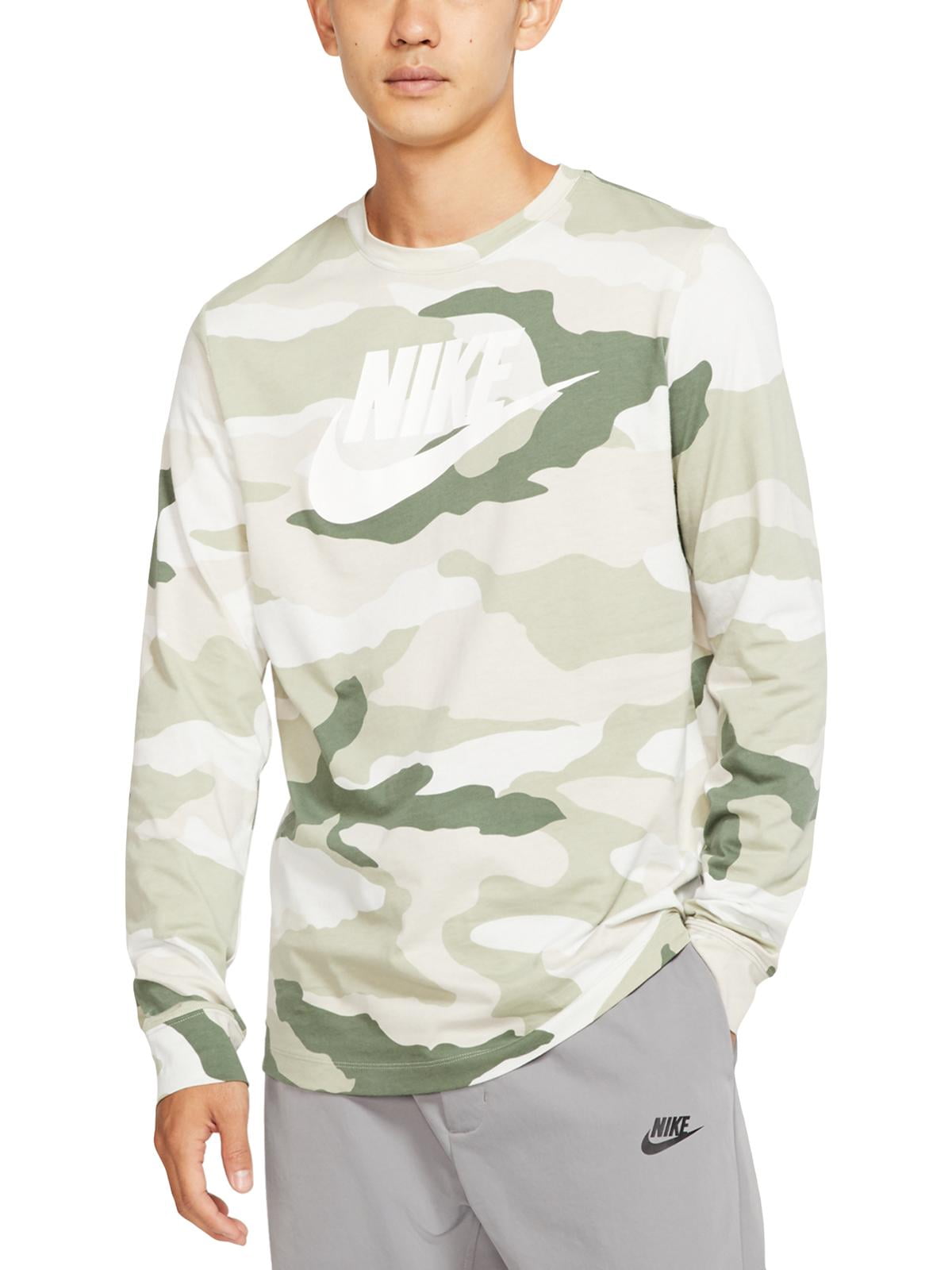 nike camouflage long sleeve shirts & tops