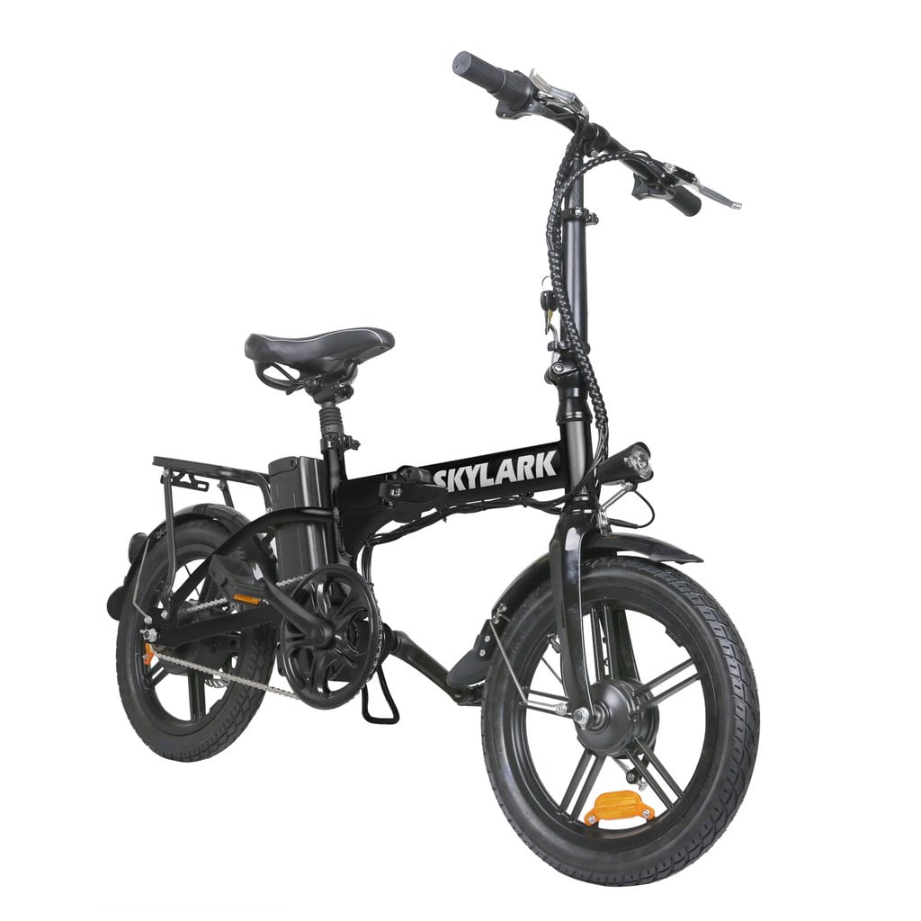 NAKTO A020100018 Skylark 16" x 2" Electric Bicycles, Black